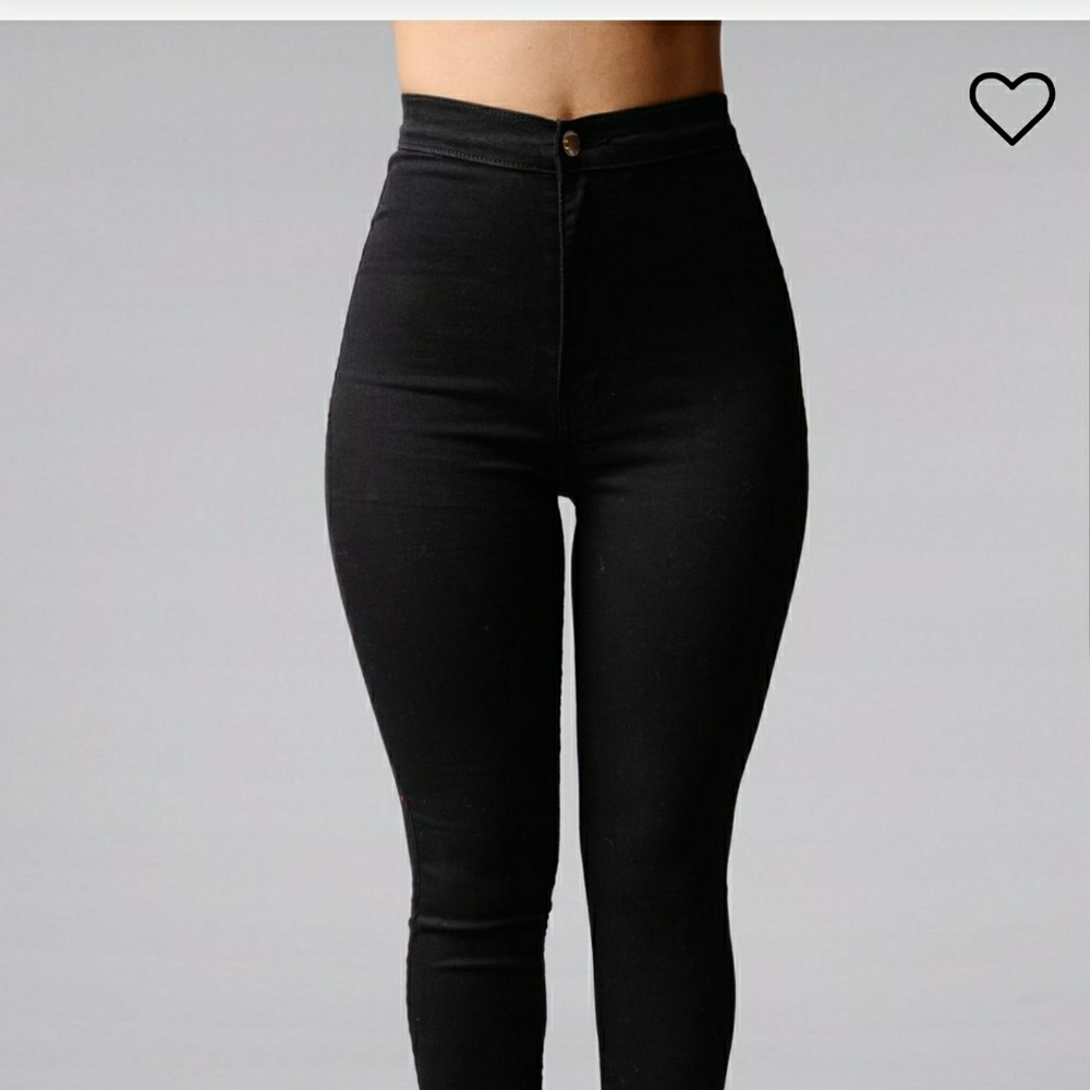 Black Super High Waisted Jean